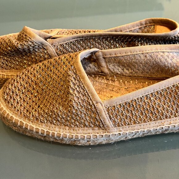 Metallic Gold and Jute thread espadrilles by Castañer - size 39 - Picture 4 of 9